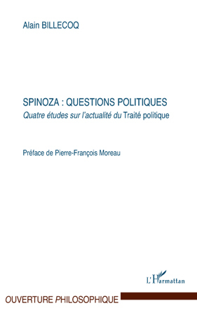 Spinoza : questions politiques, Quatre études sur l'actualité du Traité politique (9782296101104-front-cover)