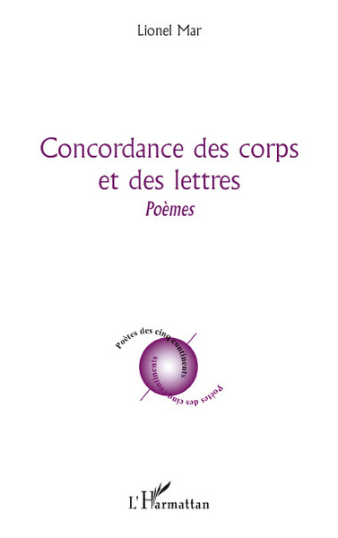Concordance des corps et des lettres, Poèmes (9782296122390-front-cover)