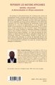 Repenser les nations africaines, Identités, citoyenneté et démocratisation en Afrique subsaharienne (9782296138704-back-cover)