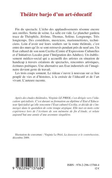 Théâtre barjo d'un art-éducatif, Les coulisses de Cécilia (9782296137684-back-cover)