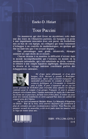 Tour Puccini, Et autres nouvelles du ruban (9782296125513-back-cover)