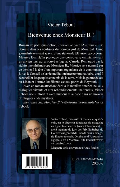 Bienvenue chez Monsieur B.! (9782296122444-back-cover)