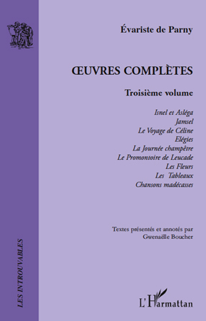 Oeuvres Complètes, Troisième volume (9782296127913-front-cover)