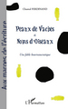 Peaux de vaches et noms d'oiseaux, Une fable bourreaucratique (9782296138933-front-cover)