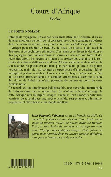Coeurs d'Afrique (9782296114098-back-cover)