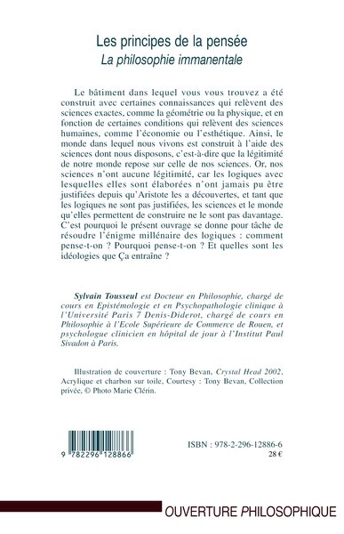 Les principes de la pensée, La philosophie immanentale (9782296128866-back-cover)