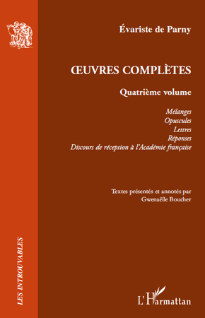 Oeuvres Complètes, Quatrième volume (9782296127951-front-cover)