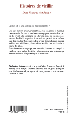 Histoires de vieillir, Entre fiction et témoignage (9782296114913-back-cover)