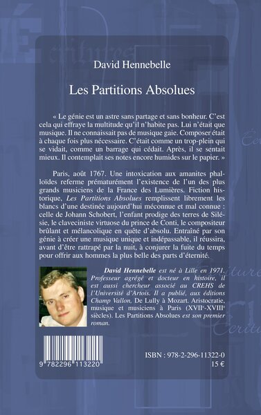 Les Partitions absolues, Roman (9782296113220-back-cover)