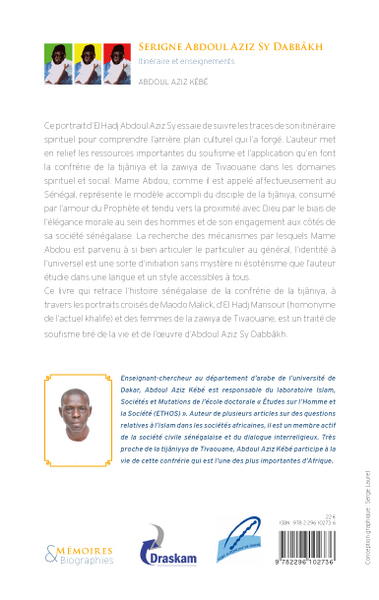 Serigne Abdoul Aziz Sy Dabbâkh, Itinéraire et enseignements (9782296102736-back-cover)