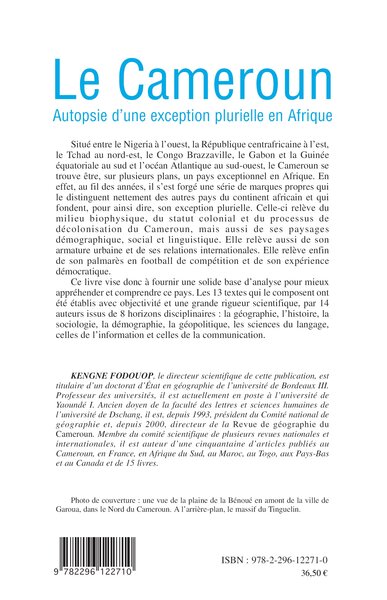 Le Cameroun (9782296122710-back-cover)