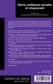 Genre, politiques sociales et citoyenneté (9782296139794-back-cover)