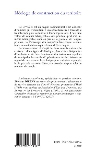 Idéologie de construction du territoire (9782296139176-back-cover)