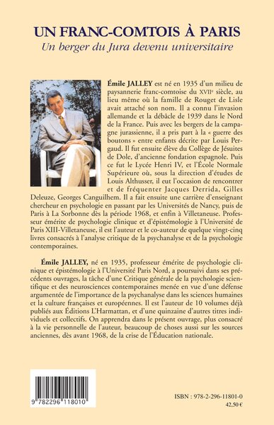 Un Franc-Comtois à Paris, Un berger du Jura devenu universitaire (9782296118010-back-cover)