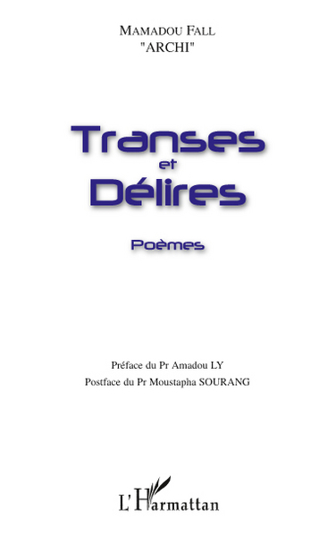 Transes et délires, Poèmes (9782296102804-front-cover)