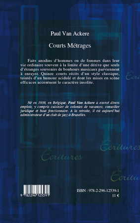 Courts Métrages, Nouvelles (9782296125391-back-cover)