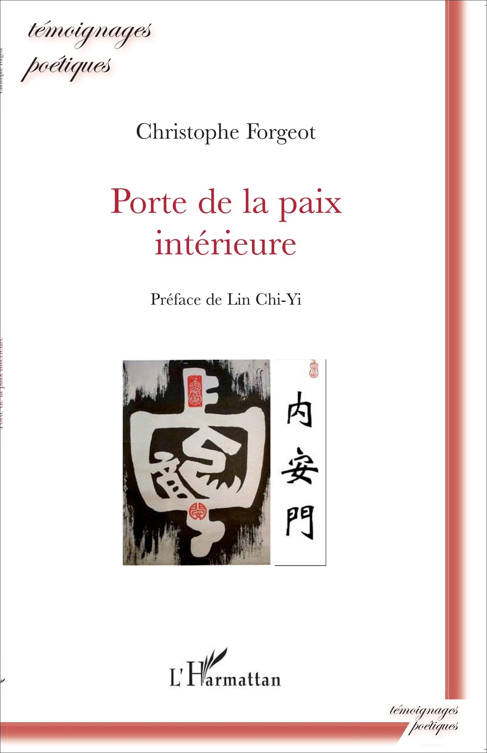 Porte de la paix intérieure (9782296107670-front-cover)