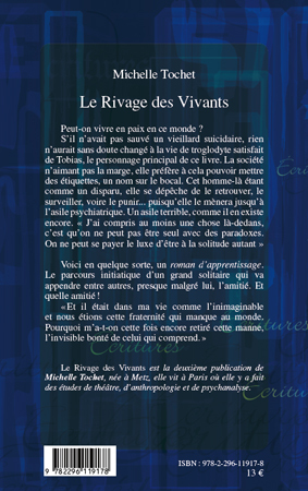 Le rivage des vivants, Roman (9782296119178-back-cover)