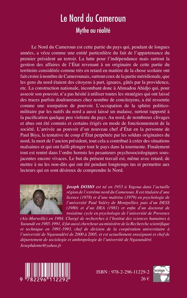 Le Nord du Cameroun, Mythe ou réalité (9782296112292-back-cover)