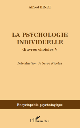 La psychologie individuelle, uvres choisies V (9782296121775-front-cover)
