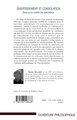 Divertissement et consolation, Essai sur la société des spectateurs (9782296128668-back-cover)