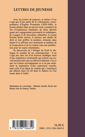Lettres de jeunesse (9782296106659-back-cover)