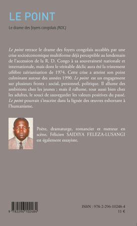 Le point, Le drame des foyers congolais (RDC) (9782296102484-back-cover)