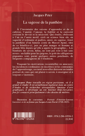 La sagesse de la panthère, Nouvelles (9782296105263-front-cover)