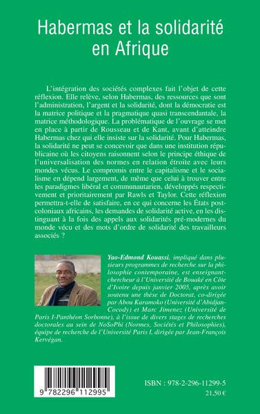 Habermas et la solidarité en Afrique (9782296112995-back-cover)