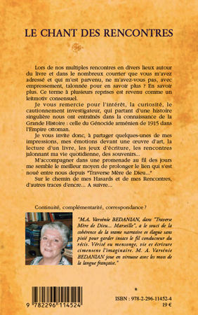 Le Chant des rencontres, Diasporama (9782296114524-back-cover)