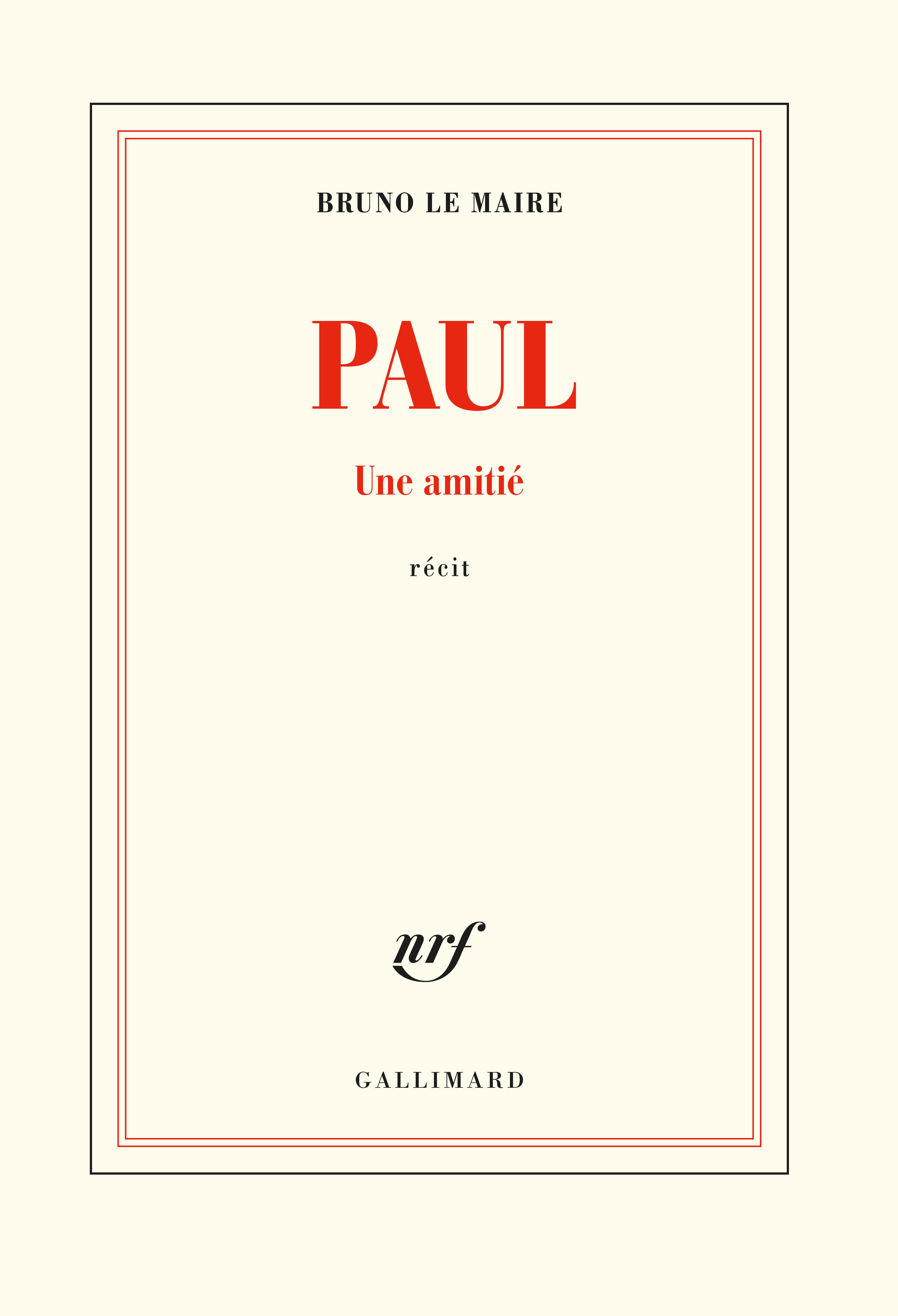 Paul, Une amitié (9782072836954-front-cover)