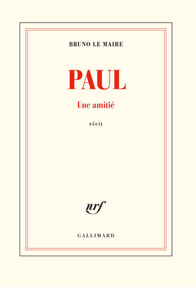 Paul, Une amitié (9782072836954-front-cover)