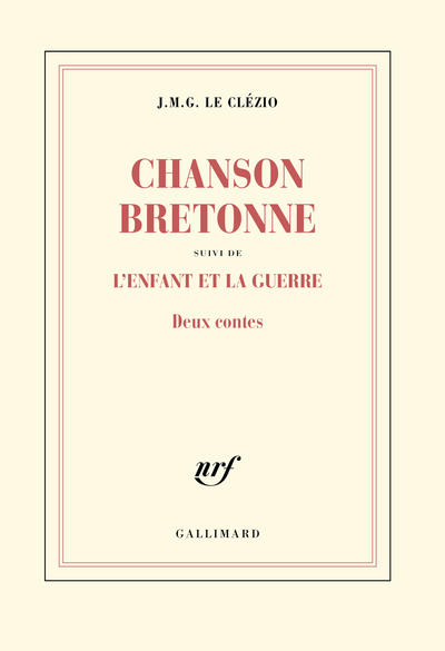 Chanson bretonne / L'enfant et la guerre, DEUX CONTES (9782072894992-front-cover)
