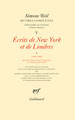 Œuvres complètes, Écrits de New York et de Londres (1942-1943) 1 (9782072856648-front-cover)