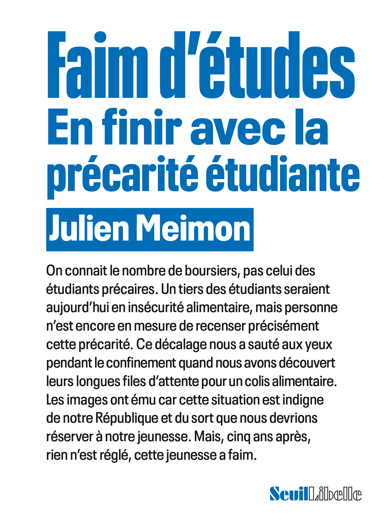 Faim d'études. En finir avec la précarité étudiante (9782021607772-front-cover)