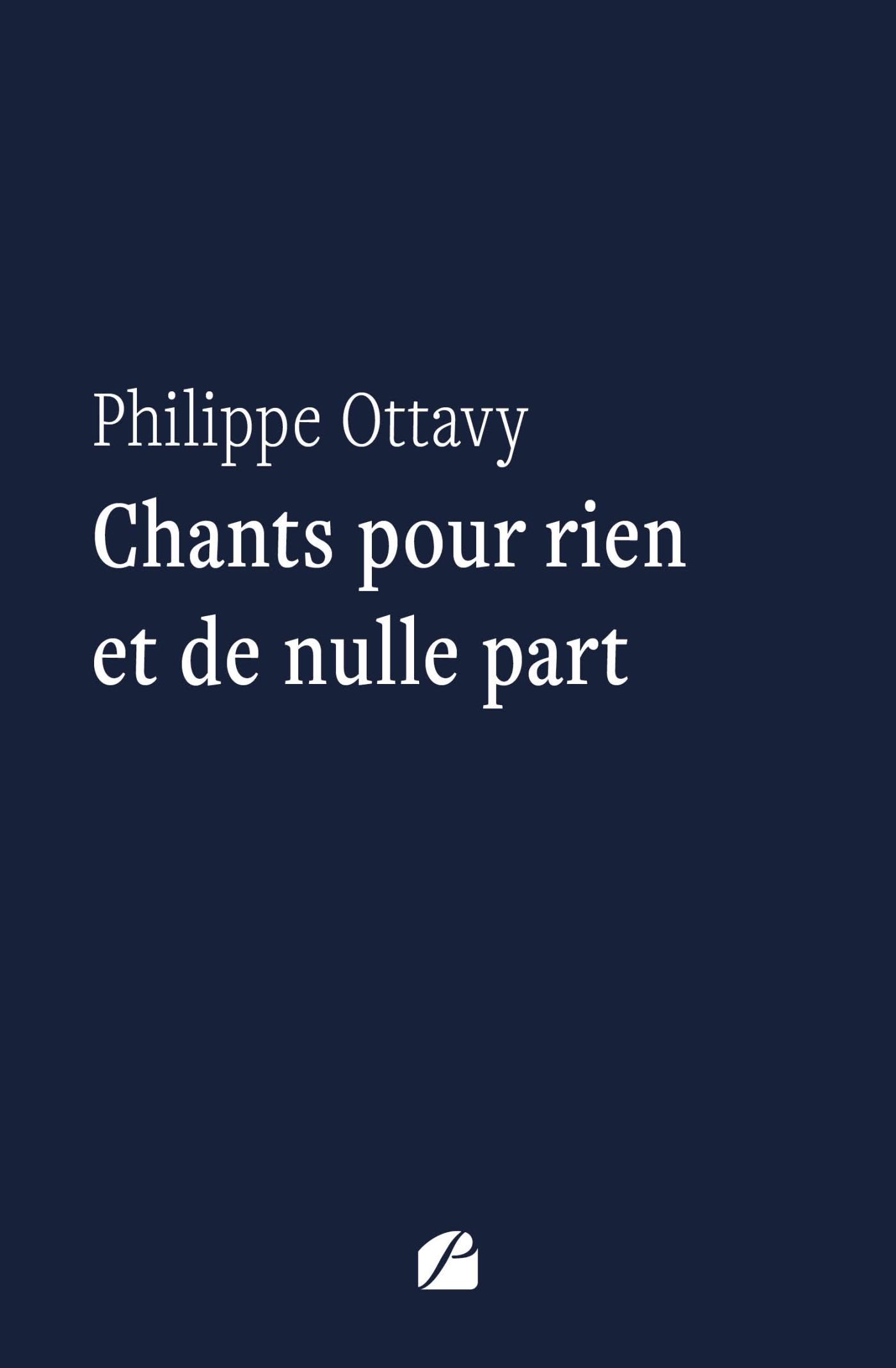 Chants pour rien et de nulle part (9782754769389-front-cover)