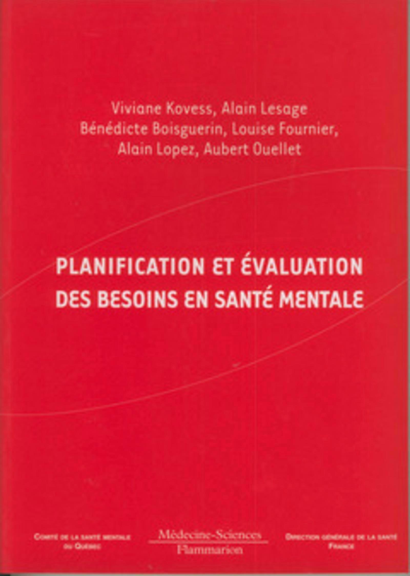 Planification et évaluation des besoins en santé mentale (9782257155702-front-cover)