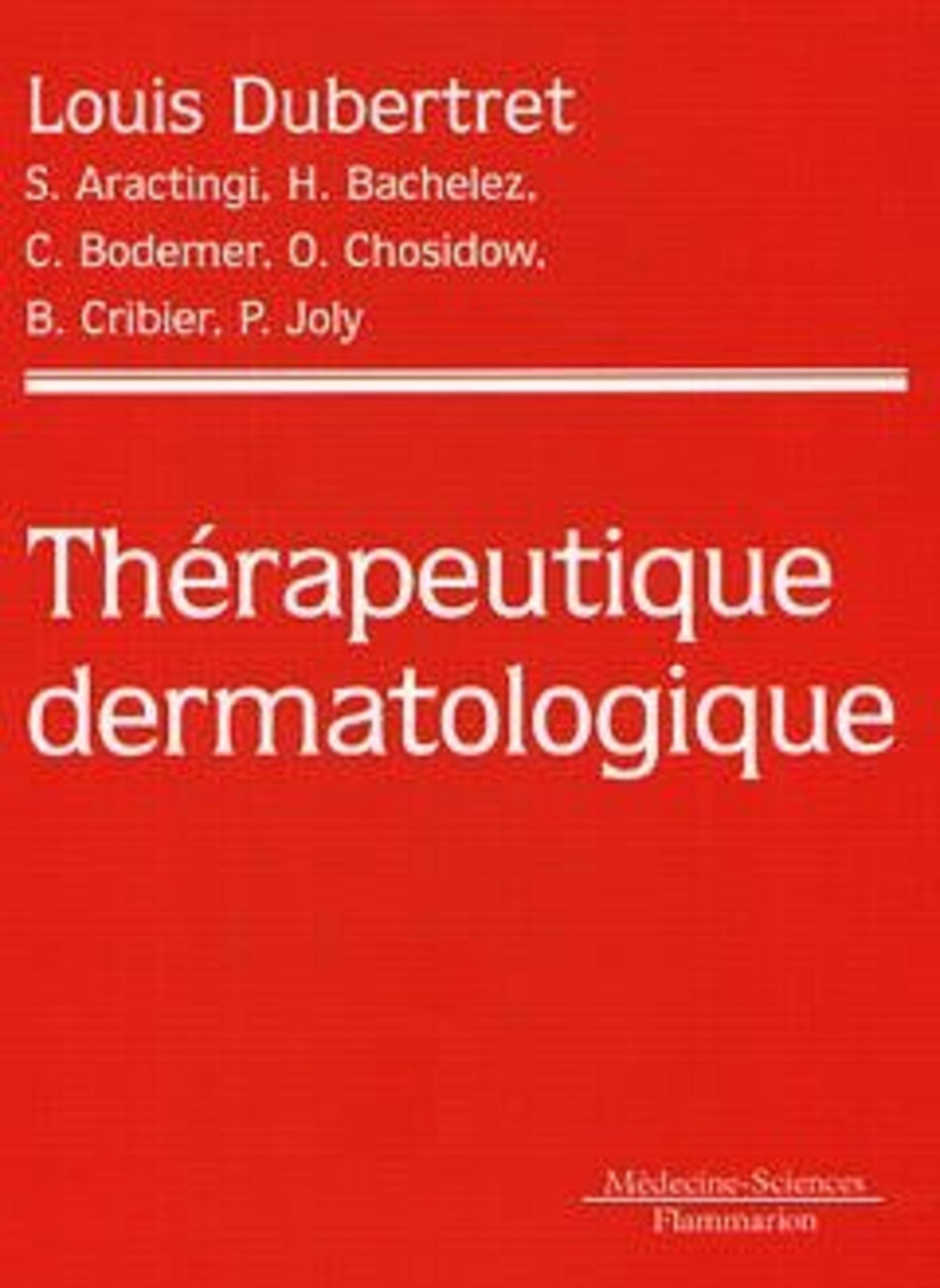 Thérapeutique dermatologique (9782257155597-front-cover)