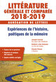 Expériences de l’histoire, poétiques de la mémoire - Agrégation de lettres 2018-2019 (9782340018198-front-cover)