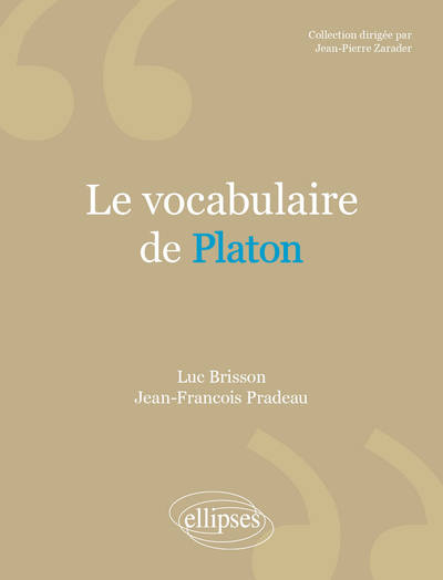 Vocabulaire de Platon (9782340039643-front-cover)