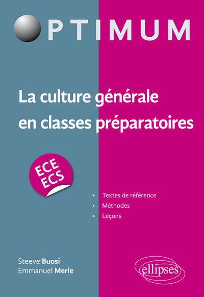 La culture générale en classes préparatoires (ECE/ECS) (9782340020184-front-cover)