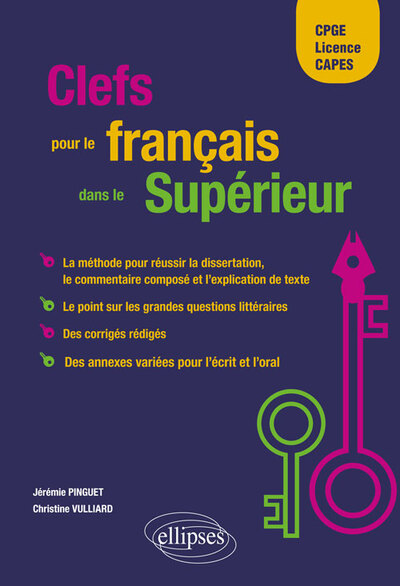 Clefs pour le français dans le Supérieur (9782340028210-front-cover)