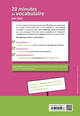 20 minutes de vocabulaire par jour. 50 séquences pour améliorer son expression (9782340014978-back-cover)