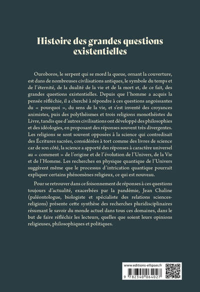 Histoire des grandes questions existentielles, Mythologies, religions et sciences (9782340064027-back-cover)