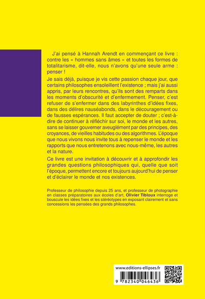 Les grandes questions philosophiques. 2e édition (9782340046436-back-cover)