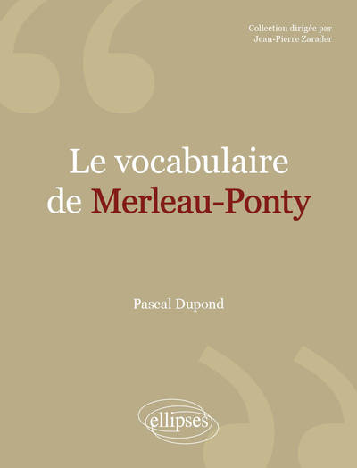 Le vocabulaire de Merleau-Ponty (9782340043565-front-cover)