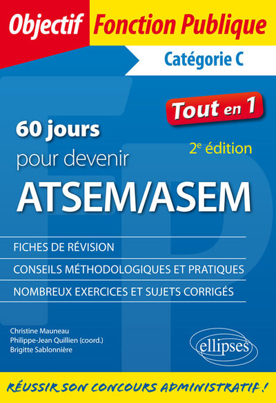 60 jours pour devenir ATSEM/ASEM - 2e édition (9782340017801-front-cover)
