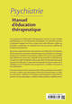 Psychiatrie - Manuel d'éducation thérapeutique (9782340037854-back-cover)