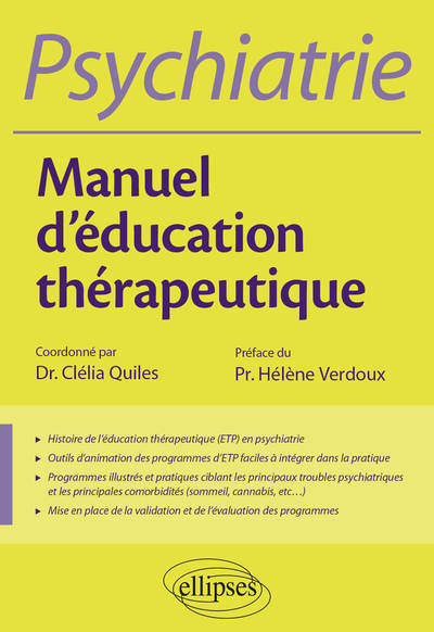 Psychiatrie - Manuel d'éducation thérapeutique (9782340037854-front-cover)