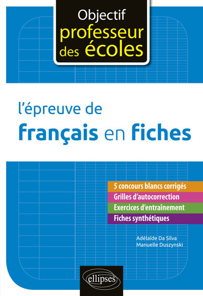 L'épreuve de français en fiches (9782340027077-front-cover)